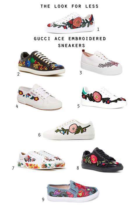 gucci ace sneaker dupes|The Look for Less – Gucci Ace Embroidered Sneaker Dupes.